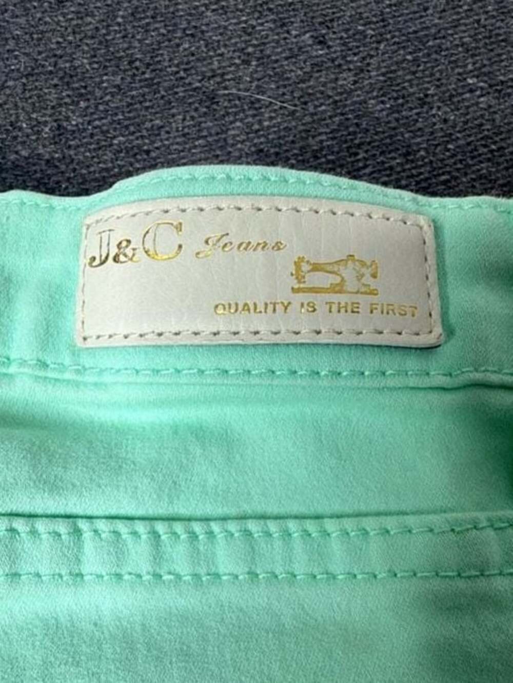 J&C Jeans Mint Green Skinny Denim Pants